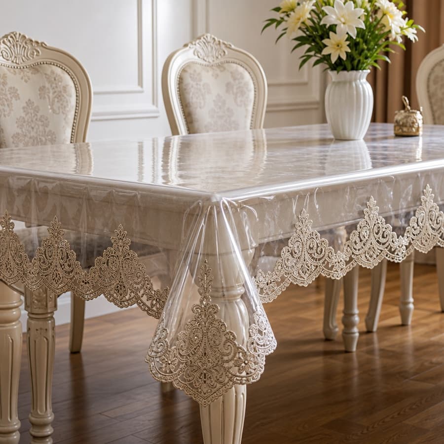 Lace Edge Table Cover